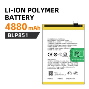 Li-Ion Polymer Battery,  4880 mAh, BLP851