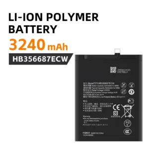 Li-Ion Polymer Battery, 3240 mAh, HB356687ECW